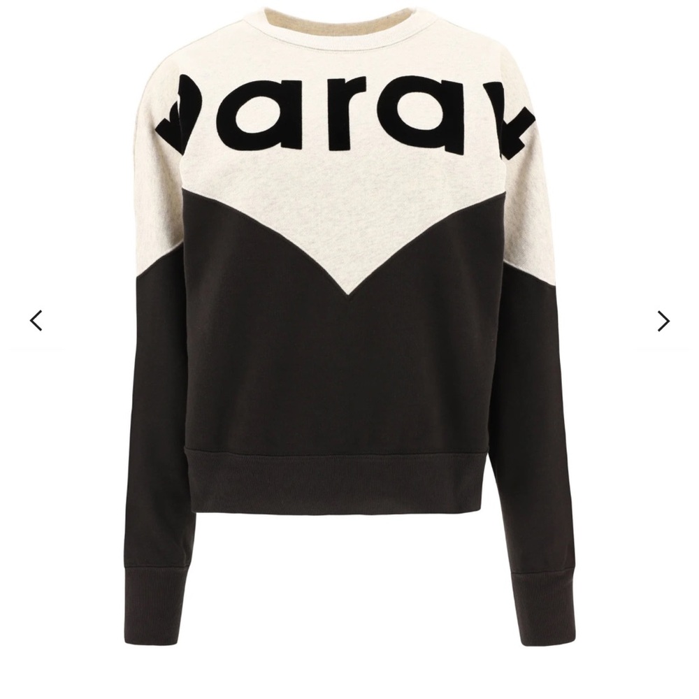 Isabel Marant Black and White Graphic Sweatshirt